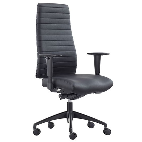 Siena Executive Chair High Back in Black PU