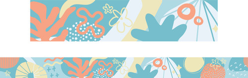 Coastal Breeze Abstract Border