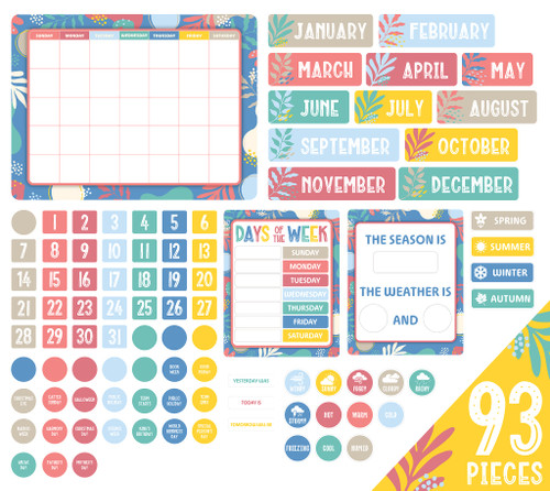 Growing Minds Calendar Bulletin Board Set