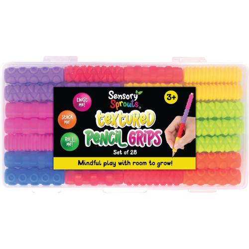 Textured Pencil Grips, Pack of 28