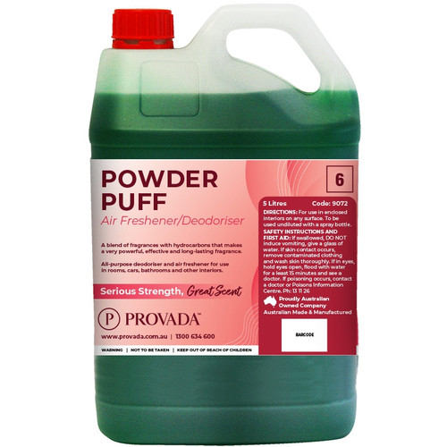 Powder Puff Air Freshener/ Deodoriser 5 Litre, Each