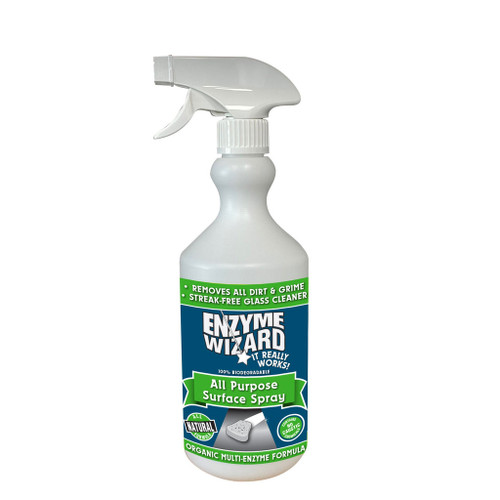 Enzyme Wizard All Purpose Surface Spray - Empty Bottle - 750ml, Each