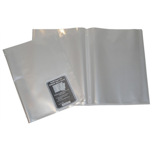 Workmate Menus Cover Refill Pages For WMS4P Clear, Pack of 5