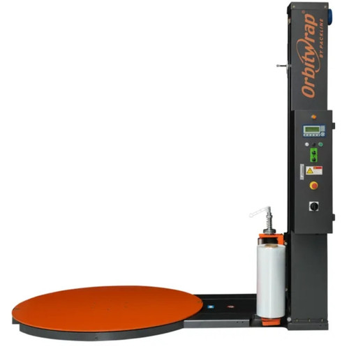 Orbitwrap Stretch Wrapper 2.4M Mast Height (2.2M Wrap Height) - 1.5M Table - Saver Tension Film Carriage, Each