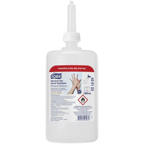 Tork Alcohol Gel Hand Sanitizer S1 1000ml, Carton of 6