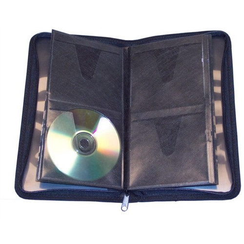 COLBY WORKMATE ZIPPERED 304 CD/DVD STORAGE BINDER BLACK