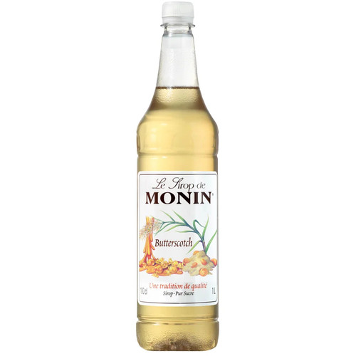 MONIN BUTTERSCOTCH SYRUP PET 1L *** Short Dated: 15-Apr-2026 ***
