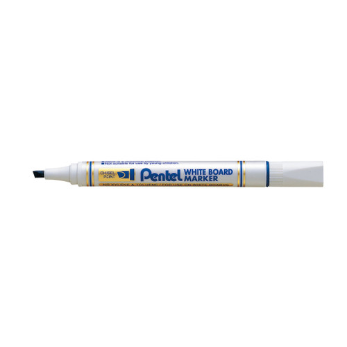 Pentel MW86 Whiteboard Marker Chisel 1.9mm-4.7mm  Blue, Each