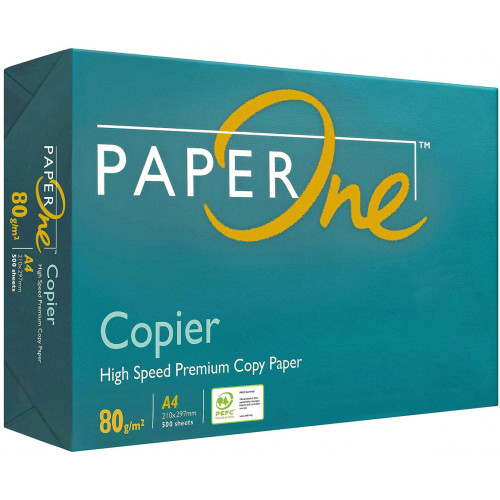Paperone Green Wrap A4 80gsm White 160Cie Premium Paper Ream 500 PEFC Certified - 50 Reams (10 Boxes)