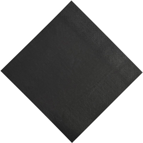 FSC 400mm x 400mm Black 2ply Dinner Napkins, Pack of 50