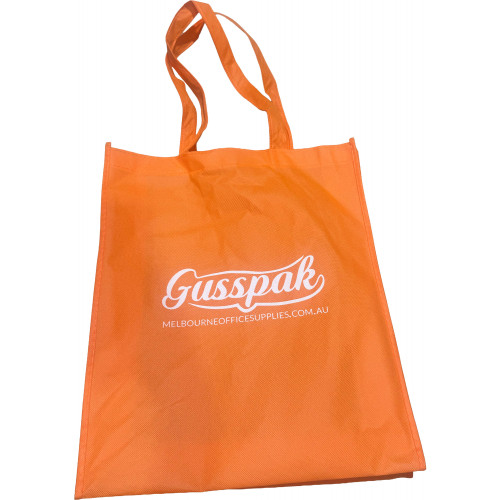 Gusspak Non Woven Bags Orange 350mm H X 420mm W X 120mm Gussett & Bottom (Each)