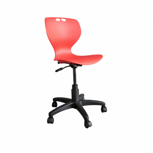 Alma Swivel Chair No Arms Red Shell Seat, Each
