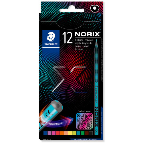 Staedtler 186 Norix Coloured Pencils, Pack of 12