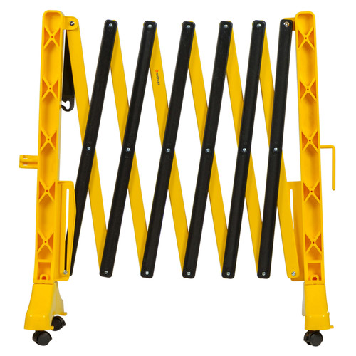 Expandable Safety Barrier Plastic - 3500mm With Wheels
