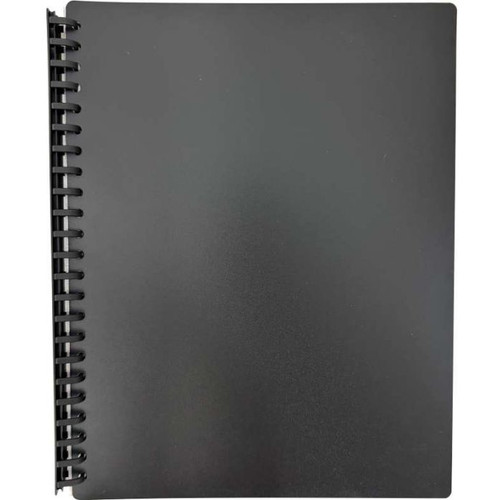DISPLAY BOOK A4 20 POCKET - REFILLABLE - BLACK - DIS01