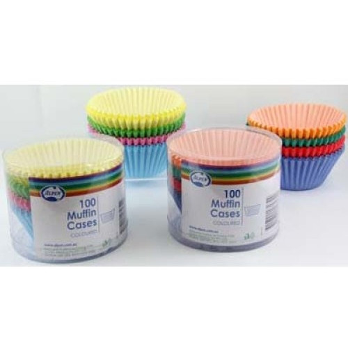 Muffin Coloured (55x29.5mm) Pack 100
