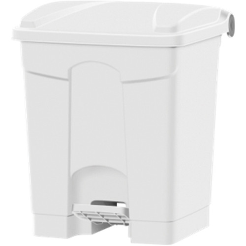 Compass White Pedal Bin 30L