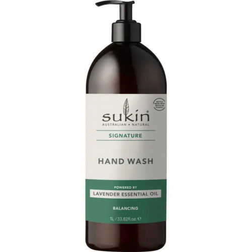 Sukin Signature Hand Wash with Lavender Essential Oil 1L Pump, Each