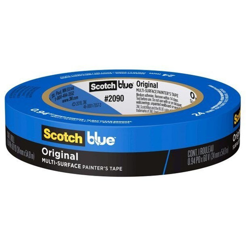 Scotch #2090 Blue Original Multi-Surface Painter's Tape 24mm x 55m, Roll