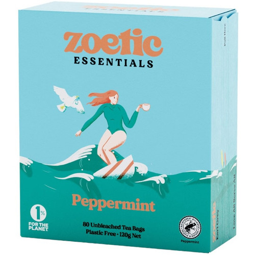 Zoetic Tea Bags Peppermint 80 pack