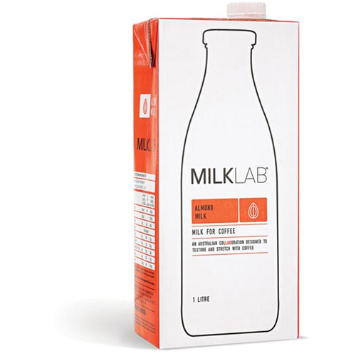 MilkLab Almond Milk 1L, Carton of 8