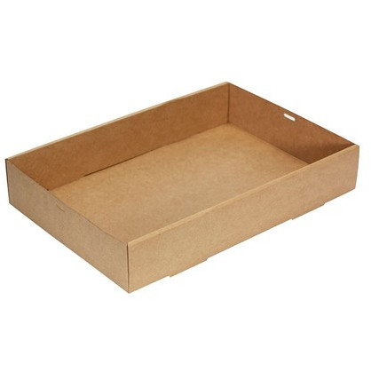 Catering Tray Kraft No 4 450 x 310 x 80mm Pack of 50