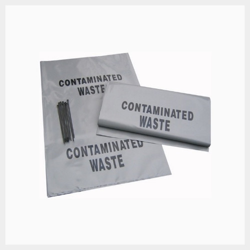 Contaminated Waste Bag & Ties 700 x 450mm, Each