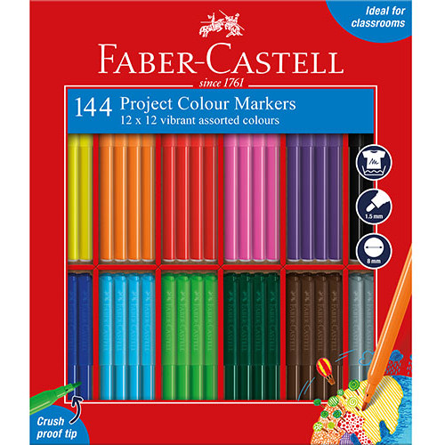 Project Colour Markers, Assorted – Box of 144