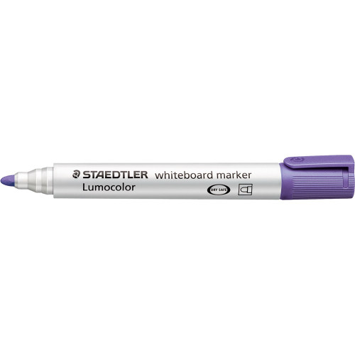 Staedtler 351 Lumocolor Whiteboard Marker 2.0mm Bullet Point - Violet, Box of 10