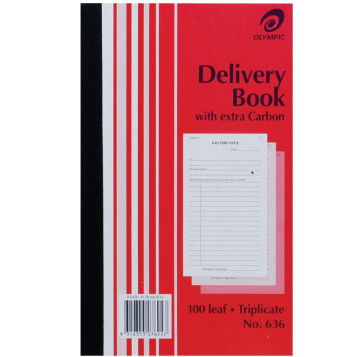 OLYMPIC CARBON DELIVERY BOOKS 636 Trip 200x125mm (142798)