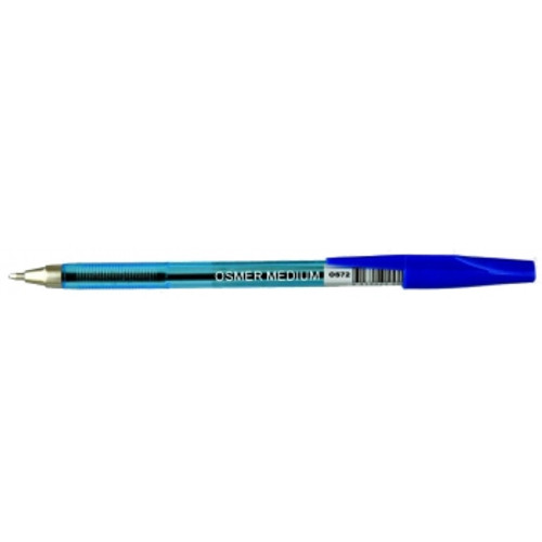 OSMER BALLPOINT PEN Blue, Medium 1mm Each