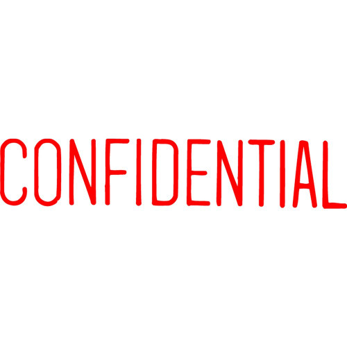 XSTAMPER - 1 COLOUR - TITLES A-C 1130 Confidential Red