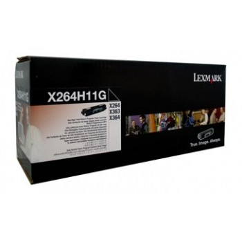 LEXMARK X264H11G ORIGINAL HIGH YIELD BLACK TONER CARTRIDGE 9K Suits X264 / 363 / 364