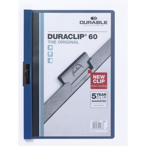 DURABLE DURACLIP EASY FILES A4 30 Sht Cap W/Binder Fitting *** While Stocks Last ***