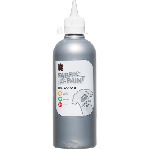 EC FABRIC AND CRAFT PAINT 500ml Silver