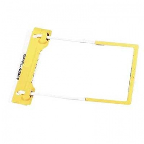 AVERY TUBECLIP FILE FASTENER Yellow Complete Pk10