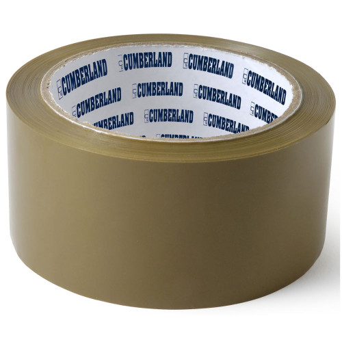 CUMBERLAND PACKAGING TAPE 45 MICRON 48MM X 75M BROWN PACK 6