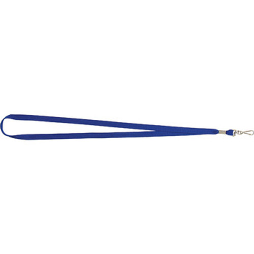REXEL ID FLAT STYLE LANYARDS WITH SWIVEL CLIP 10PK BLUE