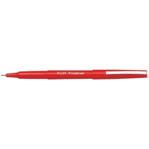 PILOT SW-PPF FINELINER PENS Red Bx12