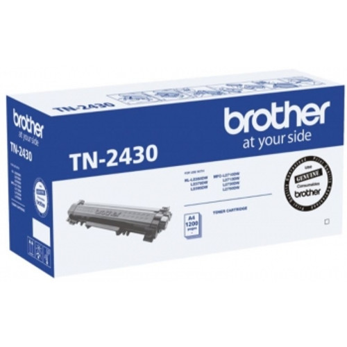 BROTHER TN-2430 ORIGINAL BLACK TONER 1200 PAGES For HL L2350DW, HL L2375DW, HL L2395DW, MFC L2710DW, MFC L2713DW, MFC L2730DW, MFC L2750DW