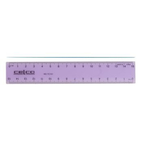 CELCO WLTC101 PLASTIC RULER 15cm Tinted Hangsell