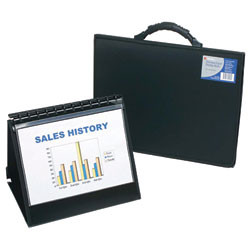 REXEL SLIMVIEW REFILLABLE EASEL DISPLAY BOOK A4 10 POCKET