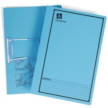 AVERY TUBECLIP FILES Foolscap Blue Printed Black Bx20