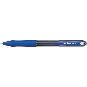 UNIBALL SN100 (10)  LAKNOCK RETRACTABLE BALLPOINT PEN 1.0mm Medium Blue, Bx12