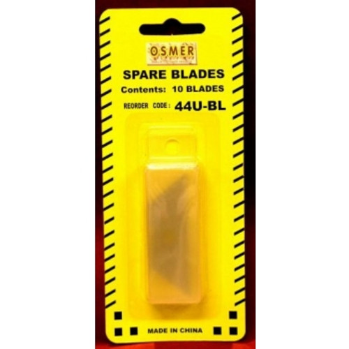 Osmer Trapezoid Blade Suits Suits OS-UC123 and OS-UC23801 Cutters and Most Utility Cutters and Paint Scrapers Pack of 10