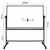Deli Mobile Whiteboard 900 x 1200 Double Sided Magnetic Pivot on H-Frame Stand