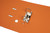 MARBIG PE LINEN LEVER ARCH A4 - Orange 6601006 / 6501006