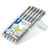 Staedtler 308 Pigment Liner 0.3mm - Wallet of 6 Assorted Colours (Yellow, fuchsia, light blue, light green, light brown, and grey)