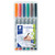 Staedtler 311 Lumocolor Non-Permanent Superfine Pens - Wallet of 6 Assorted Colours