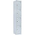 GO Steel 4 Door Locker 1860mm H x 305mm W x 455mm D - Silver Grey (Assembled with Butterfly Lock), Each